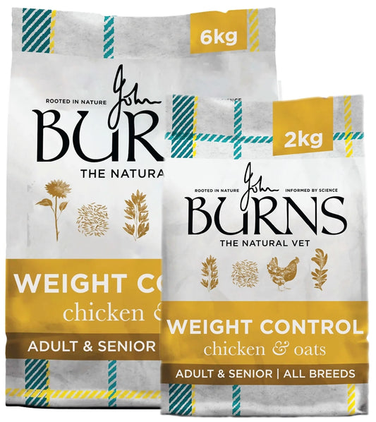 Burns Weight Control Adult/Senior Dog Food (Chicken & Oats) - Buy Online SPR Centre UK