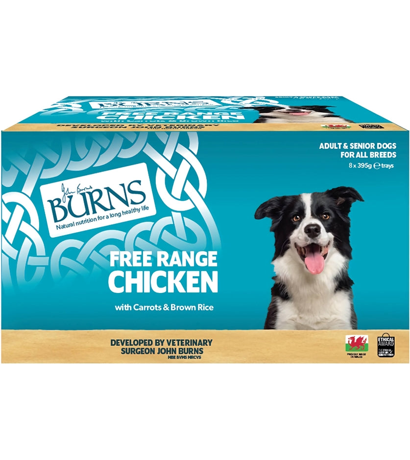 Burns - Chicken with Carrots & Brown Rice 8x395g - Buy Online SPR Centre UK