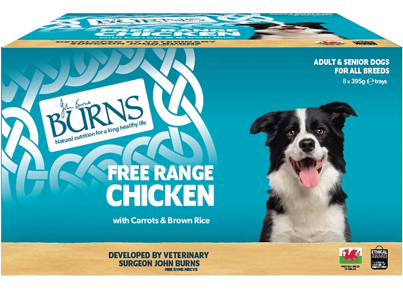 Burns - Chicken with Carrots & Brown Rice 8x395g - Buy Online SPR Centre UK