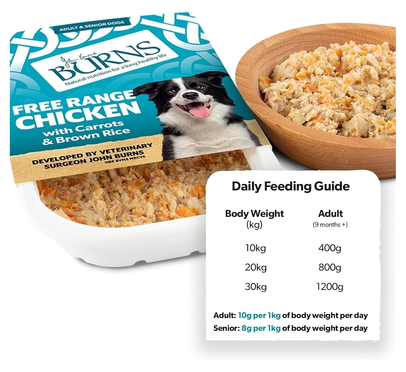 Burns - Chicken with Carrots & Brown Rice 8x395g - Buy Online SPR Centre UK