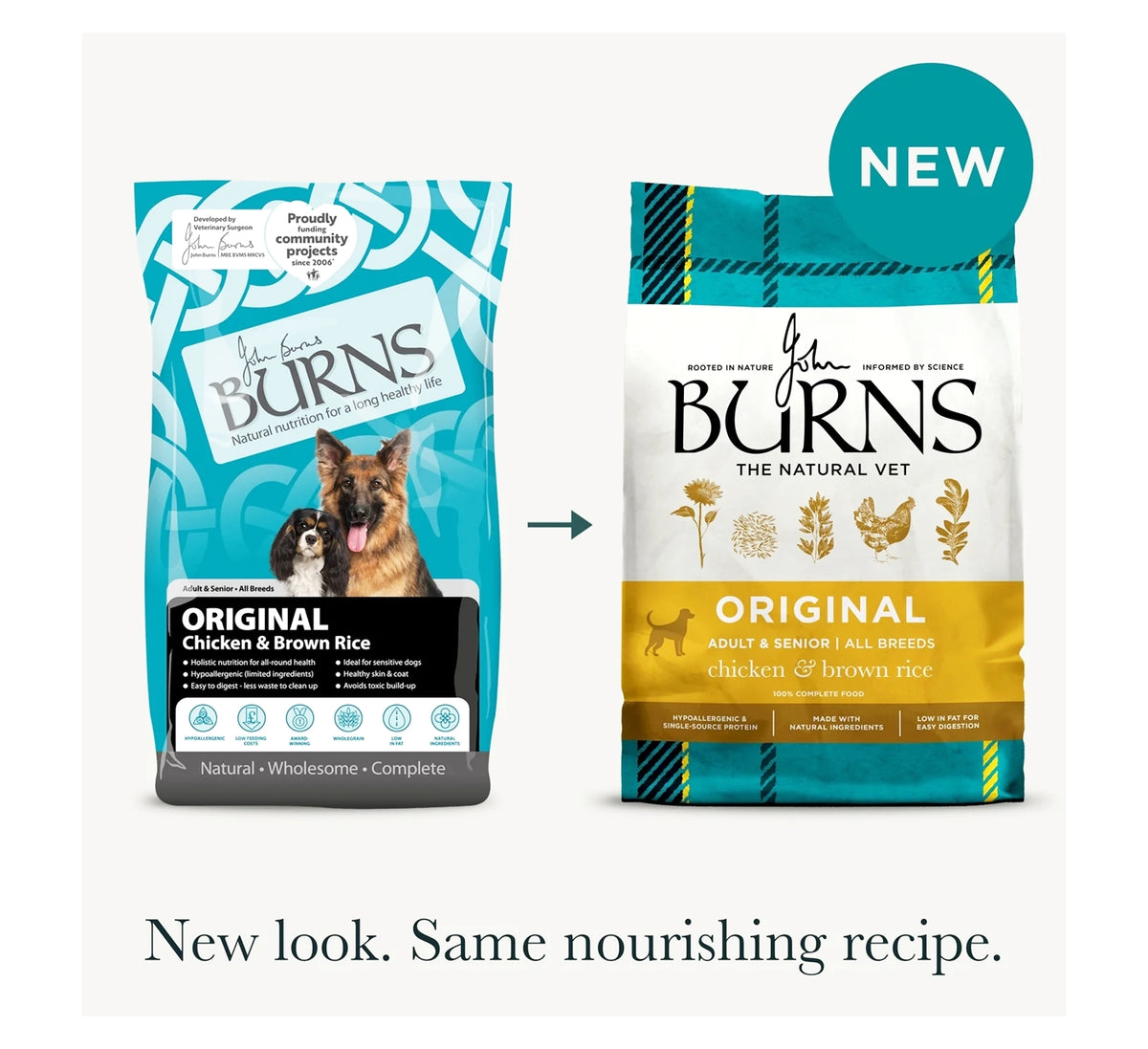 Burns Adult/Senior Dog Food (Chicken & Brown Rice) - Buy Online SPR Centre UK