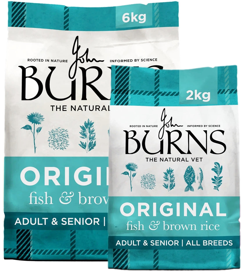 Burns - Adult/Senior Dog Food (Fish & Brown Rice) - Buy Online SPR Centre UK