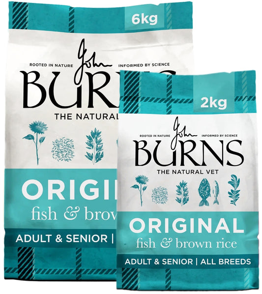 Burns - Adult/Senior Dog Food (Fish & Brown Rice) - Buy Online SPR Centre UK