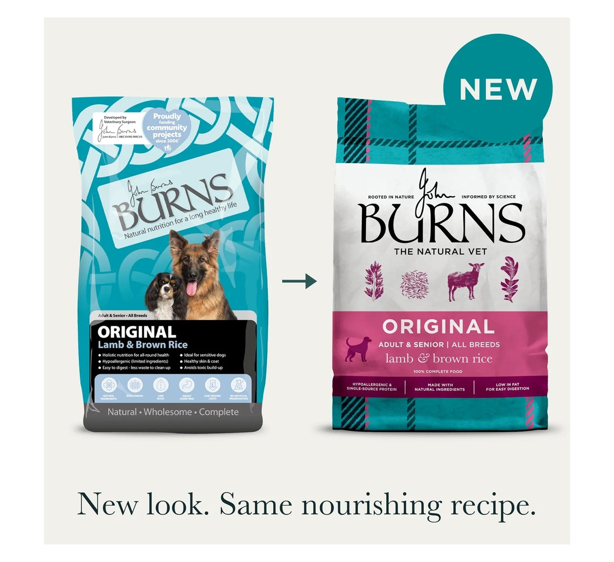 Burns - Adult/Senior Dog Food (Lamb & Brown Rice) - Buy Online SPR Centre UK