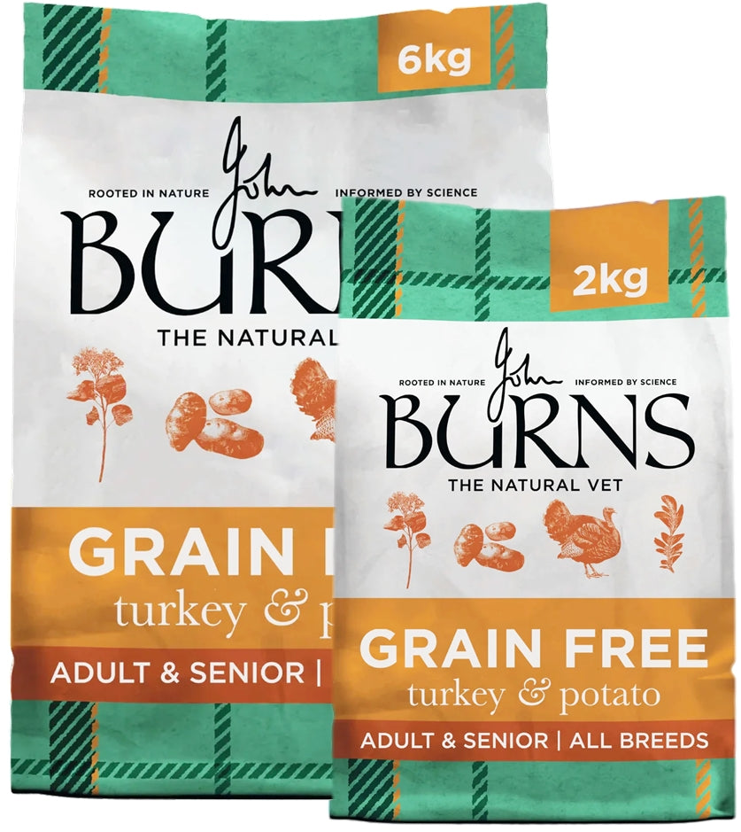 Burns - Adult/Senior Grain Free Dog Food (Turkey & Potato)