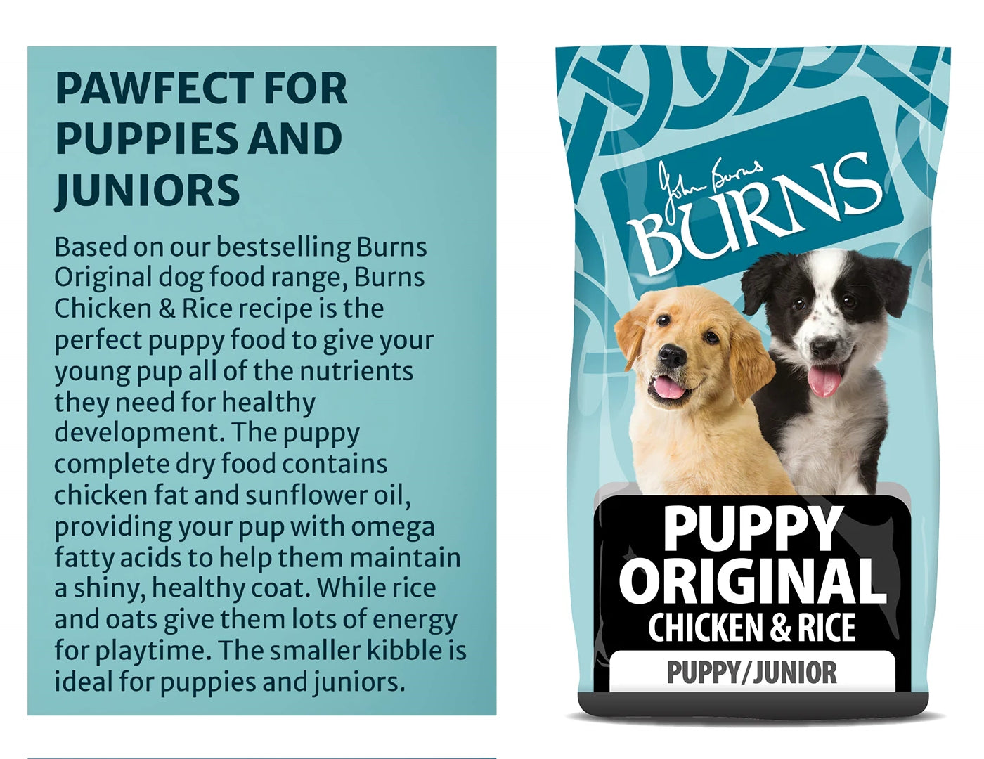 Burns - Puppy/Junior Chicken & Rice 2kg - Buy Online SPR Centre UK