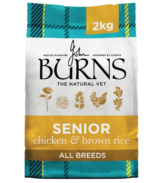 Burns - Senior Dog Food (Chicken & Brown Rice) 2kg - Buy Online SPR Centre UK