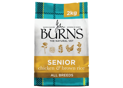 Burns - Senior Dog Food (Chicken & Brown Rice) 2kg - Buy Online SPR Centre UK