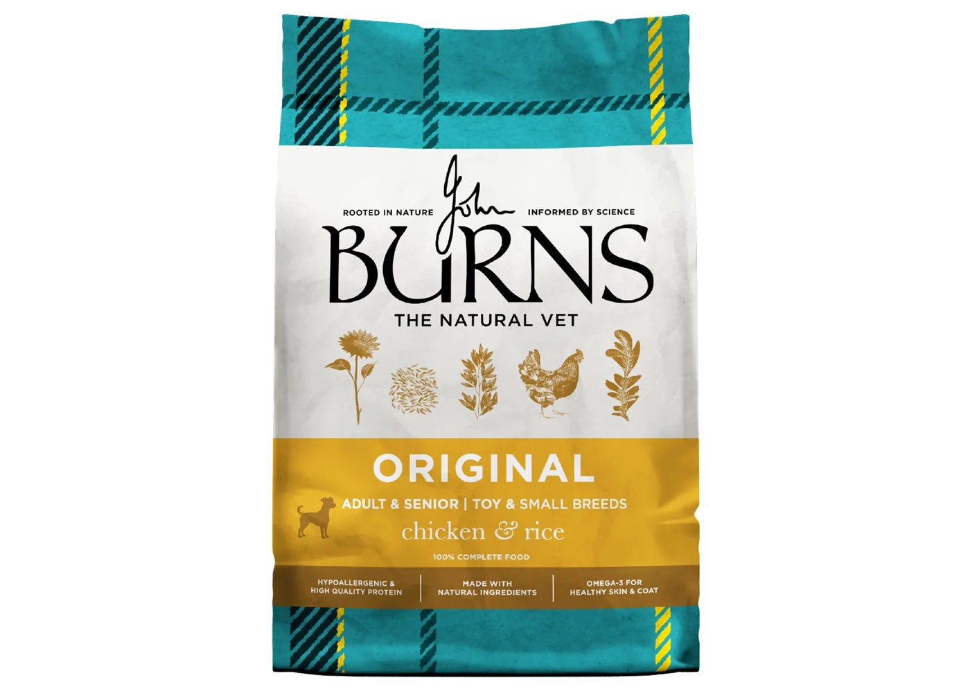 Burns - Original Toy & Small Breed Dog Food (Chicken & Rice) 2kg - Buy Online SPR Centre UK