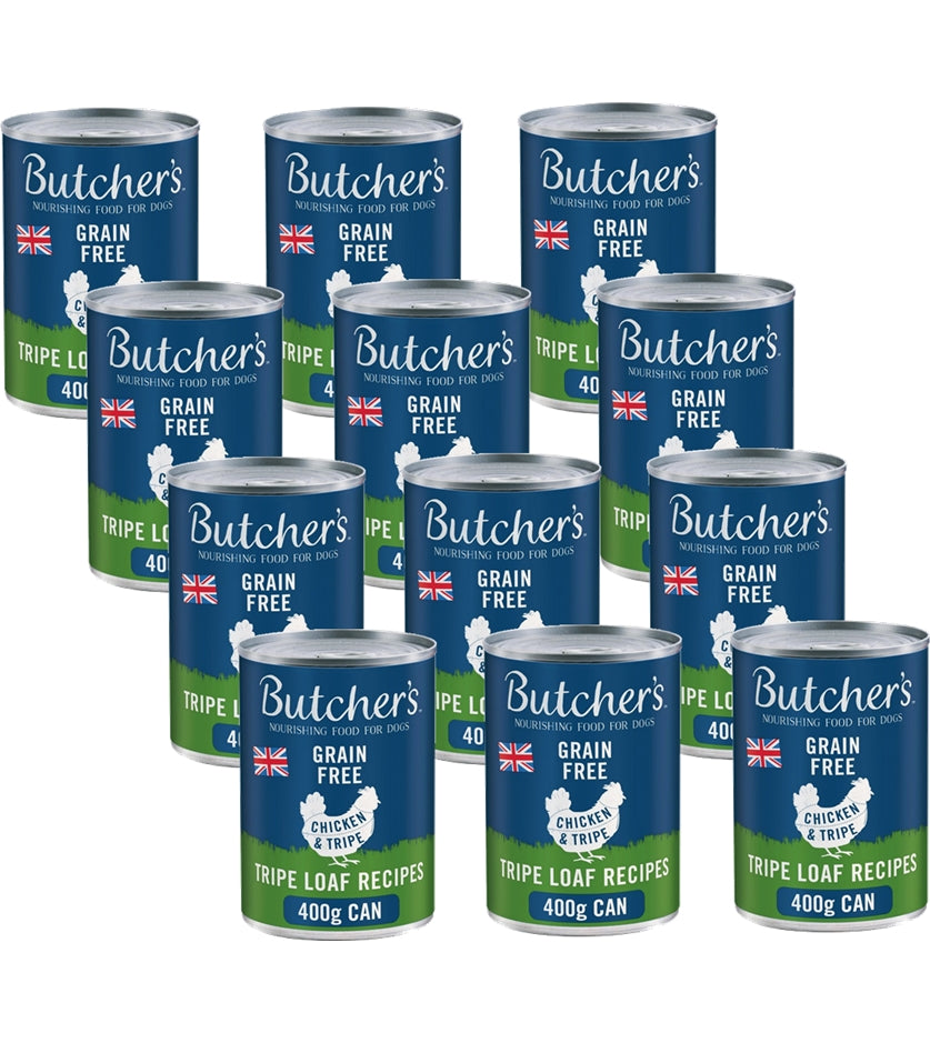 Butchers - Chicken & Tripe (12 x 400g Cans) - Buy Online SPR Centre UK