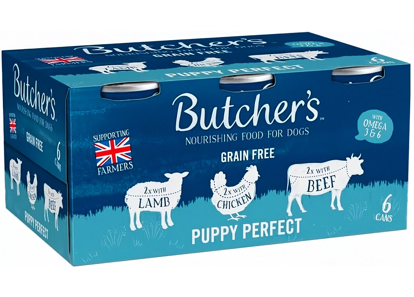 Butchers - Grain Free Puppy Perfect Variety Pack 6x400g - Buy Online SPR Centre UK