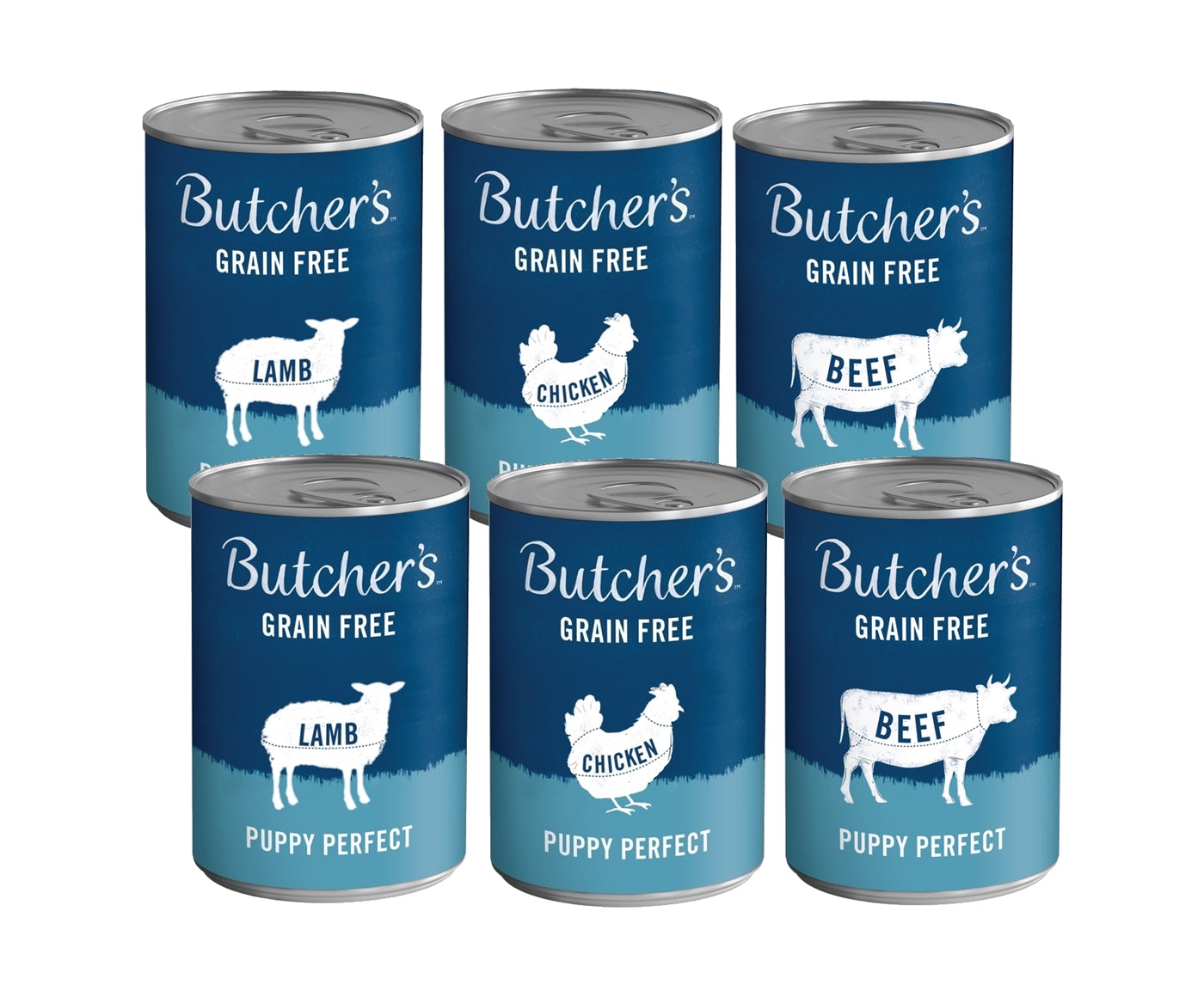 Butchers - Grain Free Puppy Perfect Variety Pack 6x400g - Buy Online SPR Centre UK