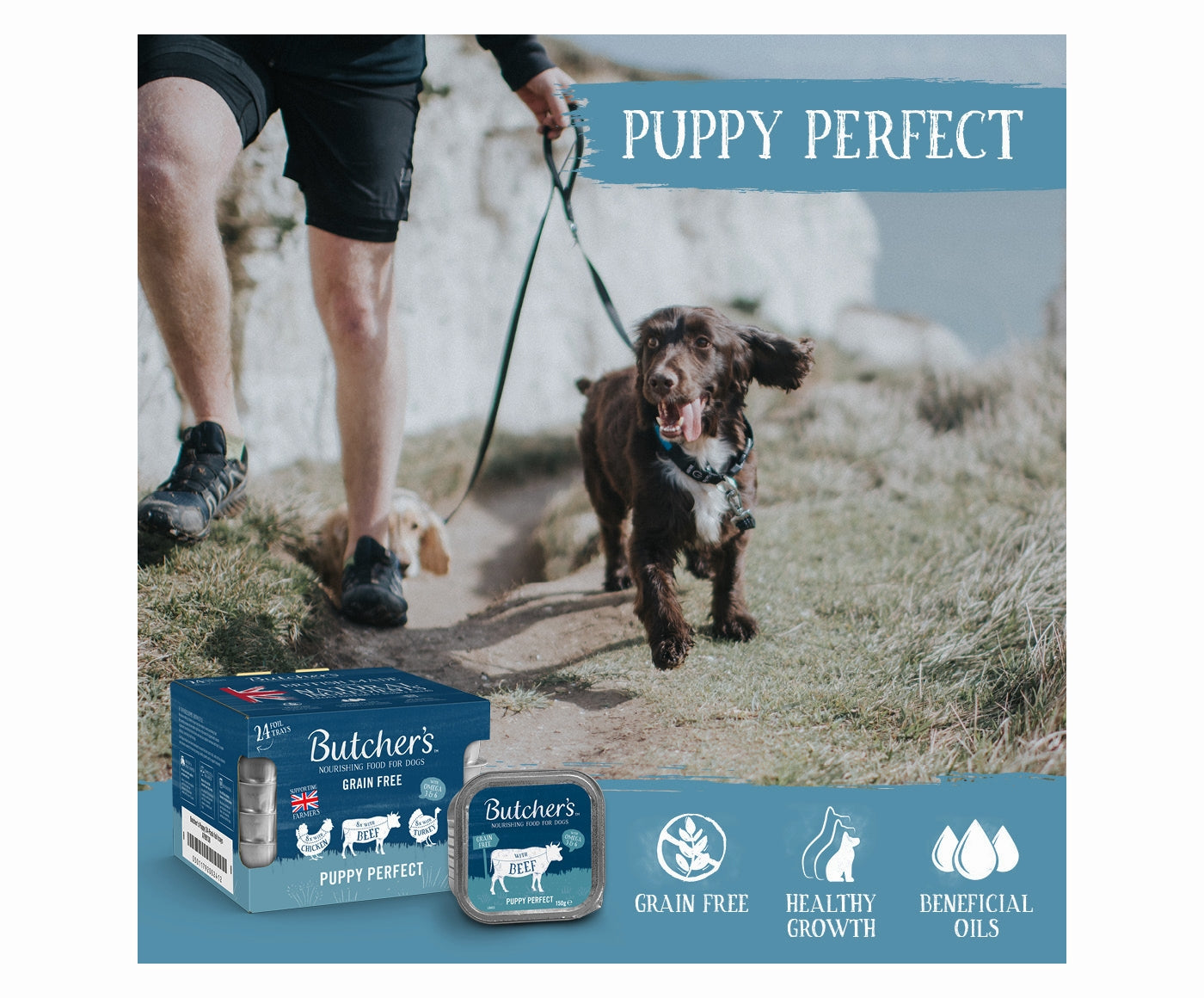 Butchers - Grain Free Puppy Perfect Variety Pack 6x400g - Buy Online SPR Centre UK