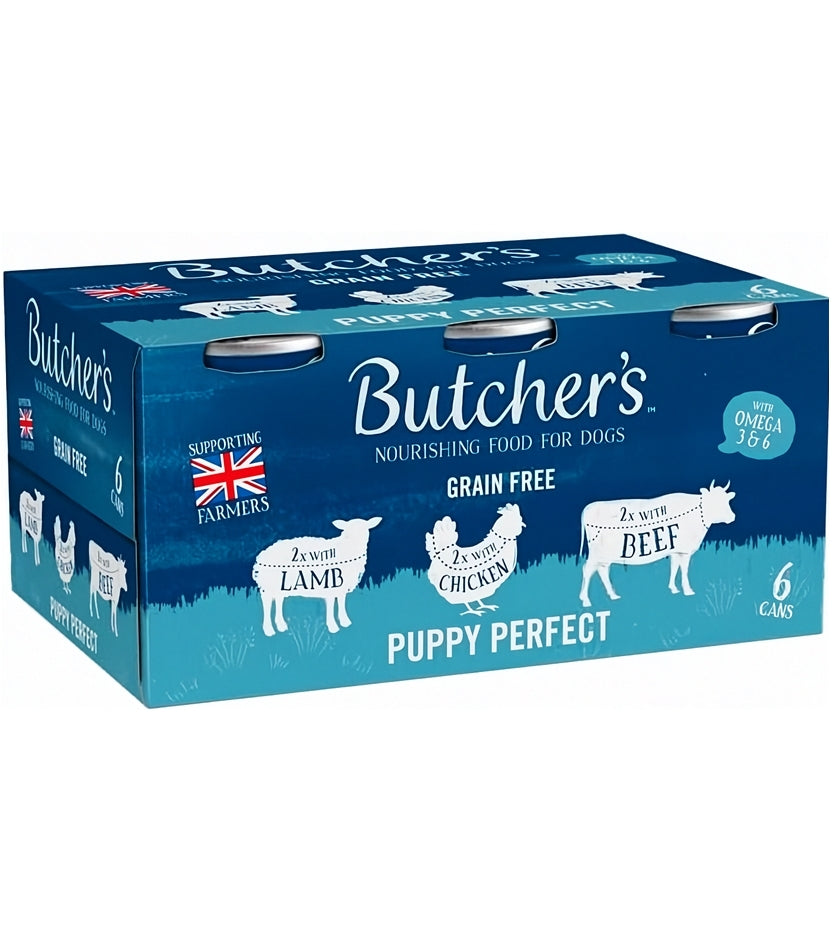 Butchers - Grain Free Puppy Perfect Variety Pack 6x400g - Buy Online SPR Centre UK