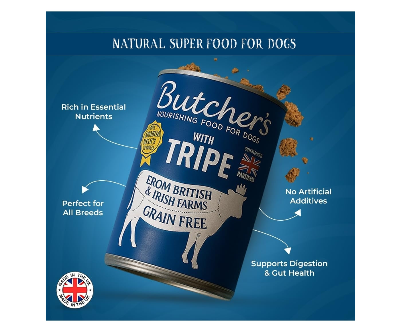Butchers - Original Tripe (12 x 400g Cans) - Buy Online SPR Centre UK