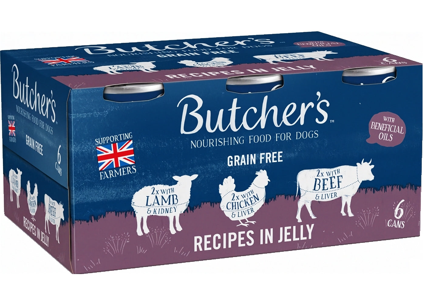 Butchers - Grain Free Recipes in Jelly Variety Pack 6x400g - Buy Online SPR Centre UK