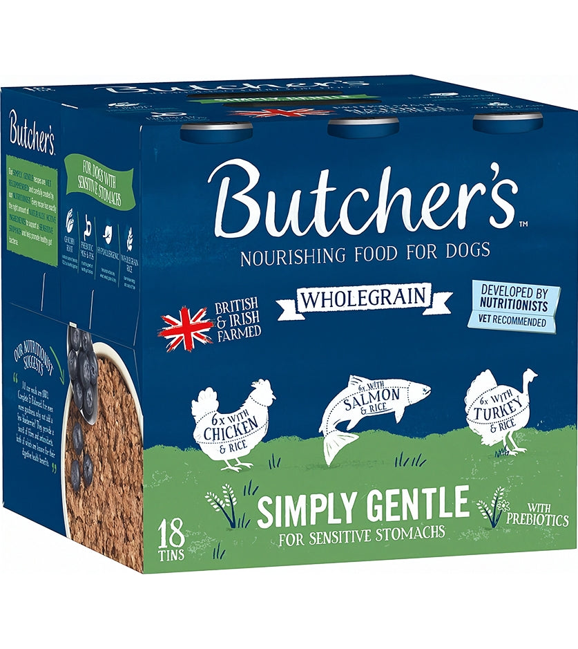 Butchers - Simply Gentle Wet Dog Food Variety Pack 18x390g - Buy Online SPR Centre UK