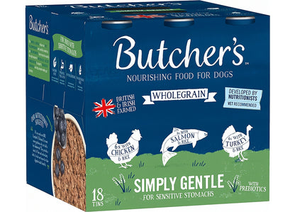 Butchers - Simply Gentle Wet Dog Food Variety Pack 18x390g - Buy Online SPR Centre UK