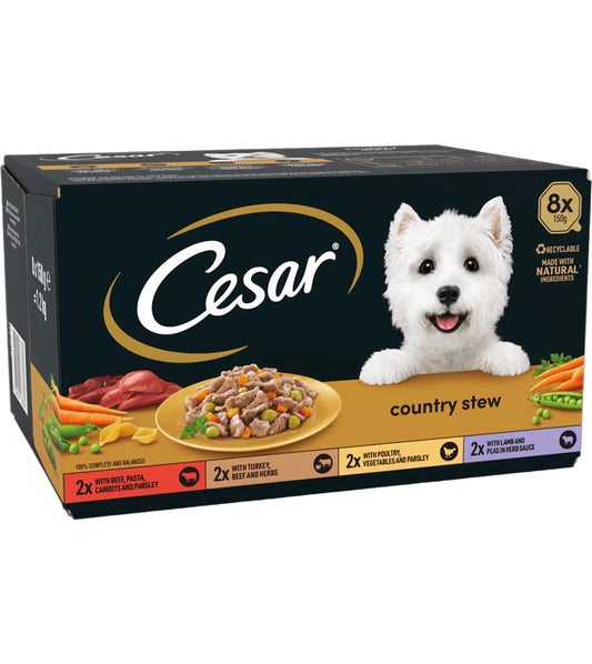 Cesar - Country Stew Variety Pack 8x150g Trays - Buy Online SPR Centre UK