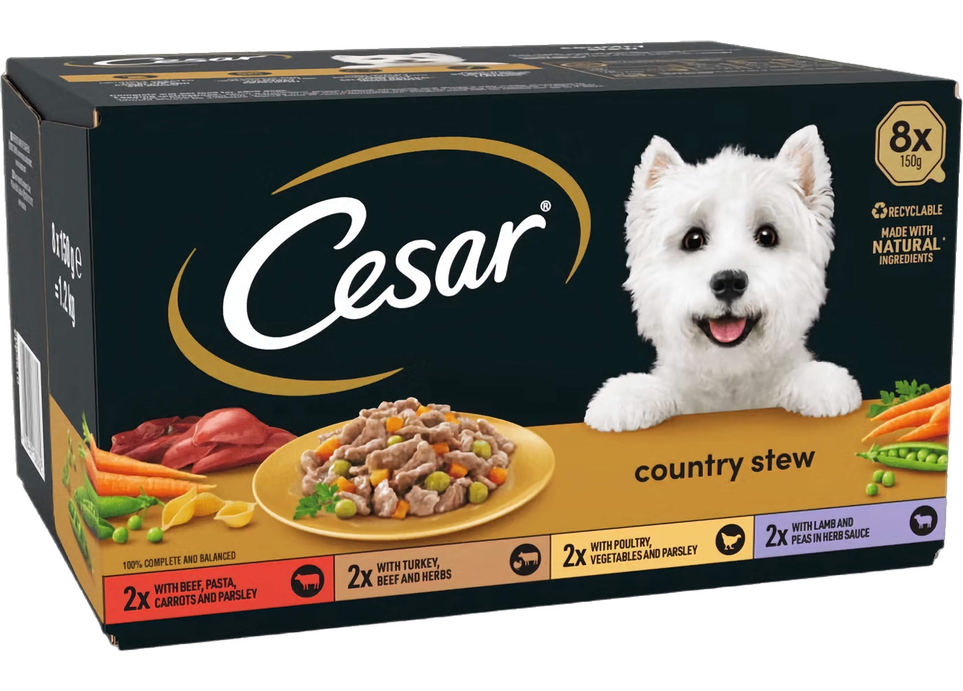 Cesar - Country Stew Variety Pack 8x150g Trays - Buy Online SPR Centre UK