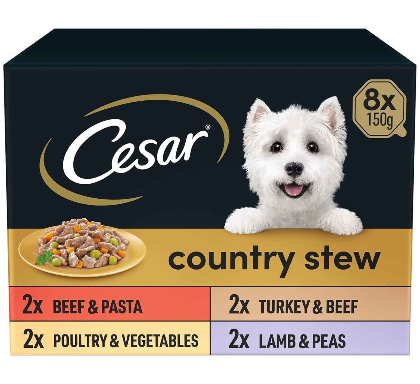 Cesar - Country Stew Variety Pack 8x150g Trays - Buy Online SPR Centre UK