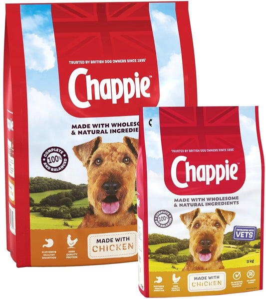 Chappie - Complete Adult Dog Food - Chicken & Wholegrain Cereal - Buy Online SPR Centre UK