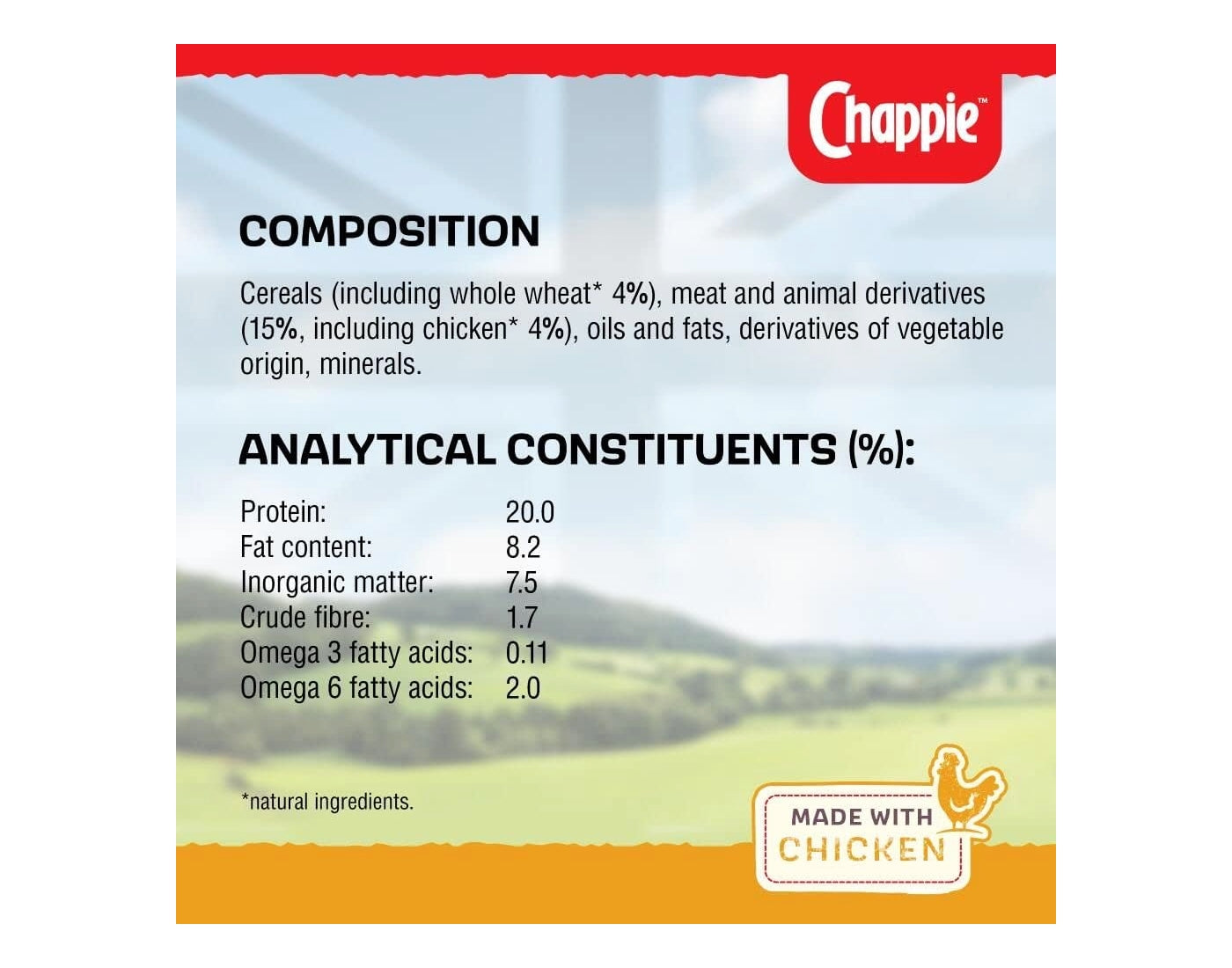 Chappie - Complete Adult Dog Food - Chicken & Wholegrain Cereal - Buy Online SPR Centre UK