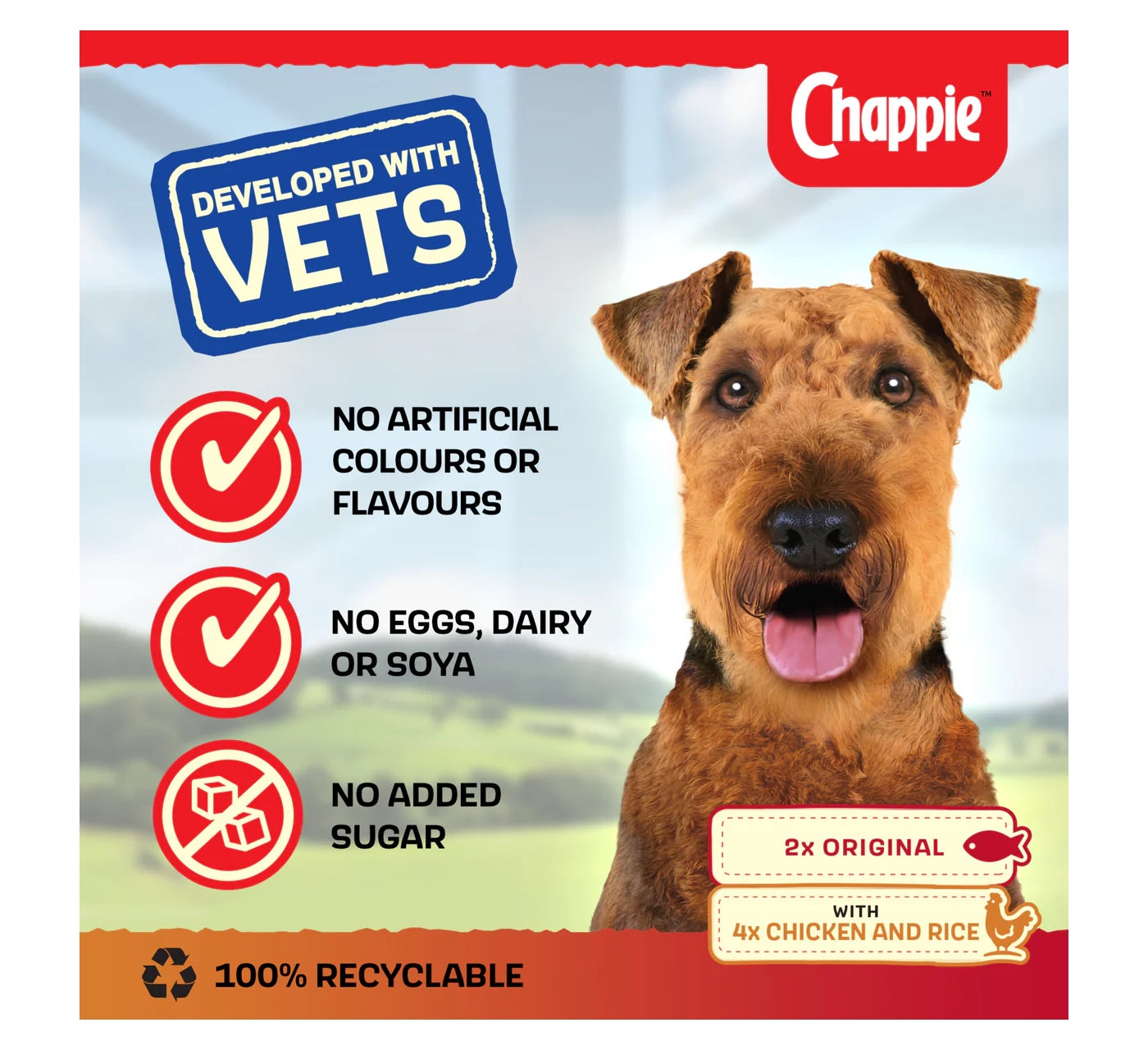 Chappie - Favourites Dog Food Variety Pack 6x412g - Buy Online SPR Centre UK