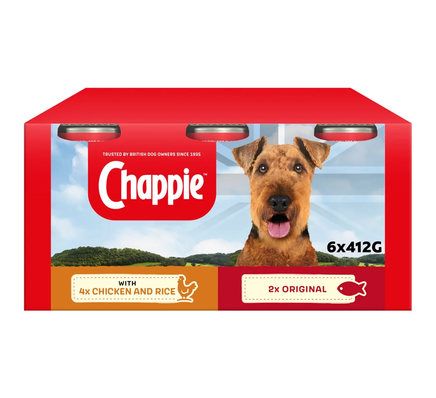 Chappie - Favourites Dog Food Variety Pack 6x412g - Buy Online SPR Centre UK