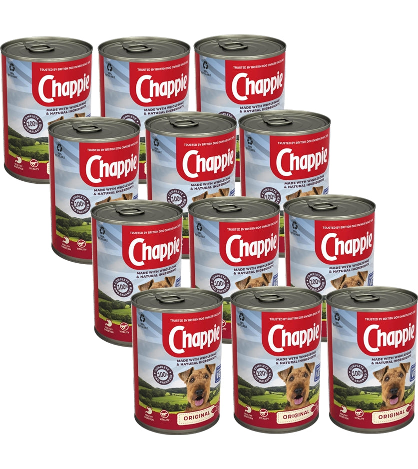 Chappie - Original Complete Wet Dog Food 12 x 412g - Buy Online SPR Centre UK