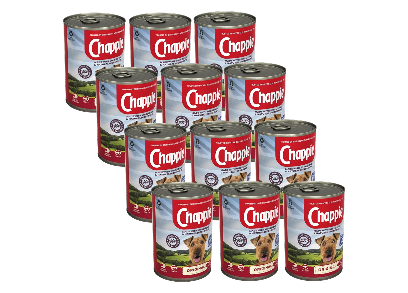 Chappie - Original Complete Wet Dog Food 12 x 412g - Buy Online SPR Centre UK