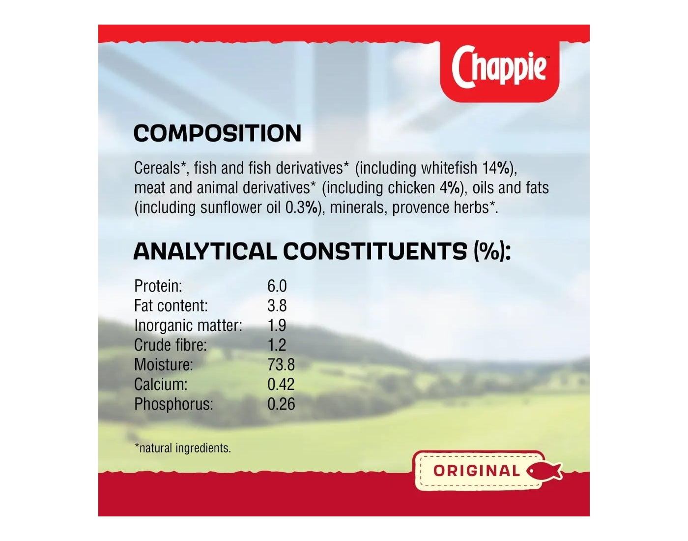 Chappie - Original Complete Wet Dog Food 12 x 412g - Buy Online SPR Centre UK