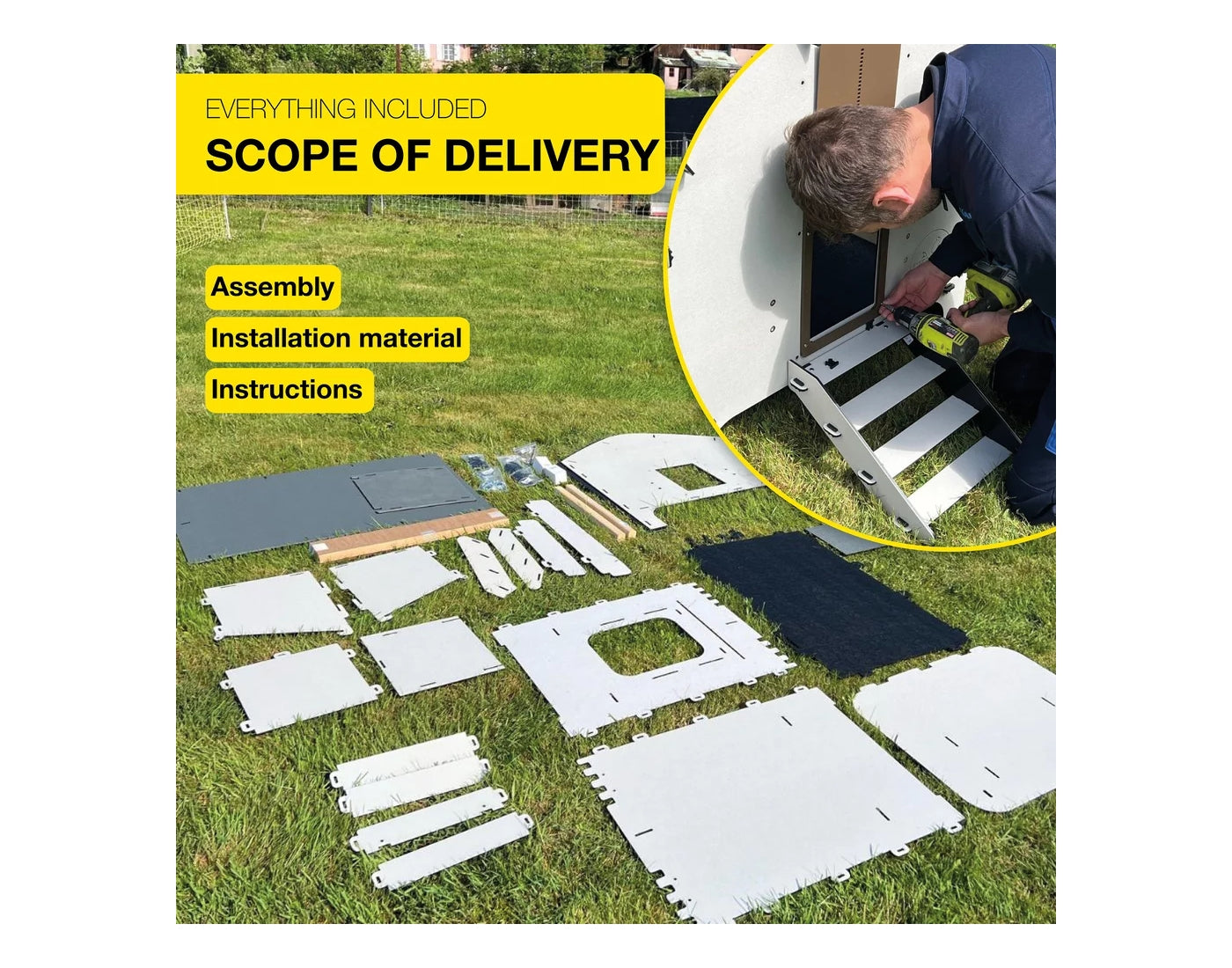 Chick'A - Harmony Chicken Coop - Suitable for 4 Chickens - Buy Online SPR Centre UK