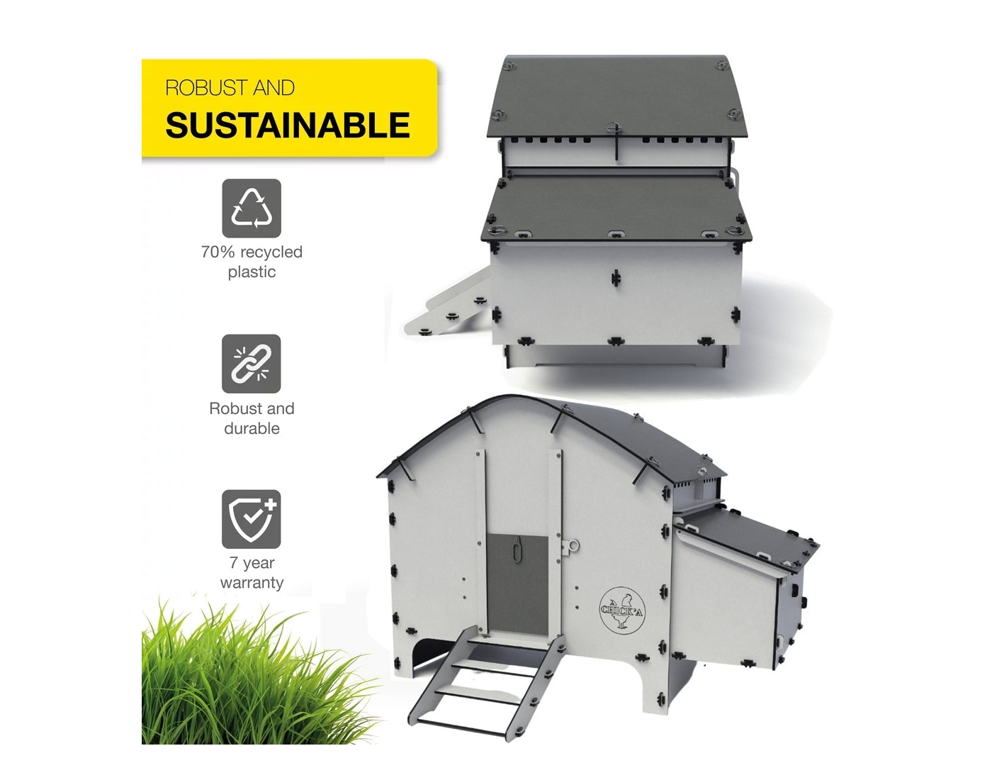 Chick'A - Harmony Chicken Coop - Suitable for 6 Chickens - Buy Online SPR Centre UK