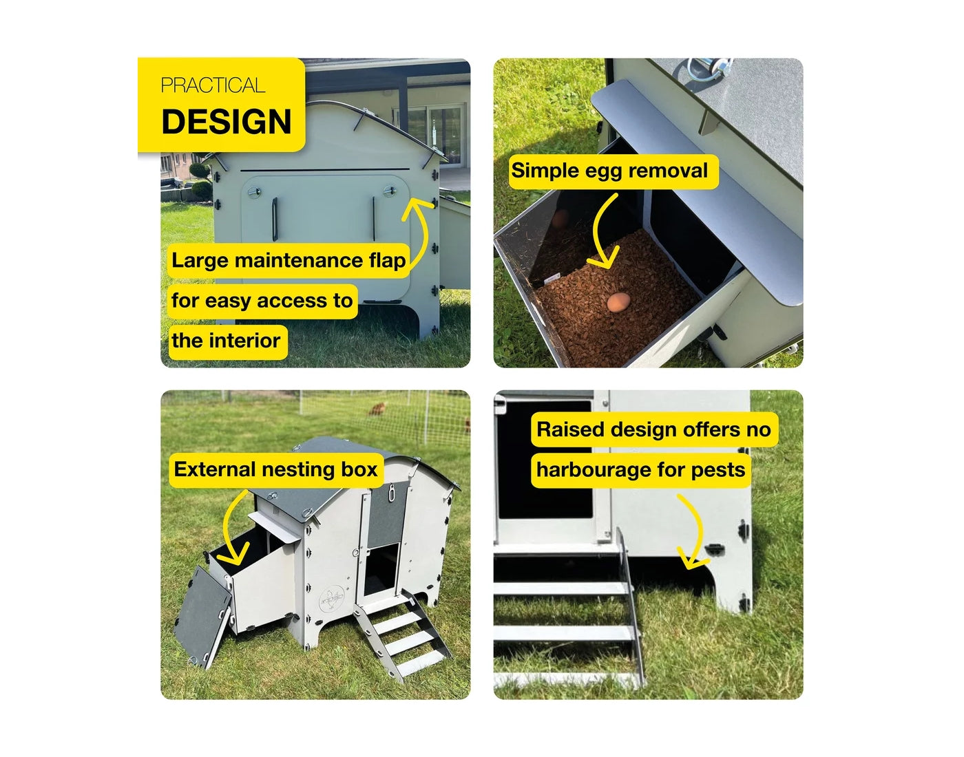 Chick'A - Harmony Chicken Coop - Suitable for 6 Chickens - Buy Online SPR Centre UK