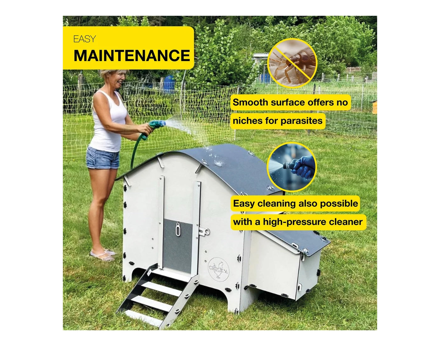 Chick'A - Harmony Chicken Coop - Suitable for 6 Chickens - Buy Online SPR Centre UK