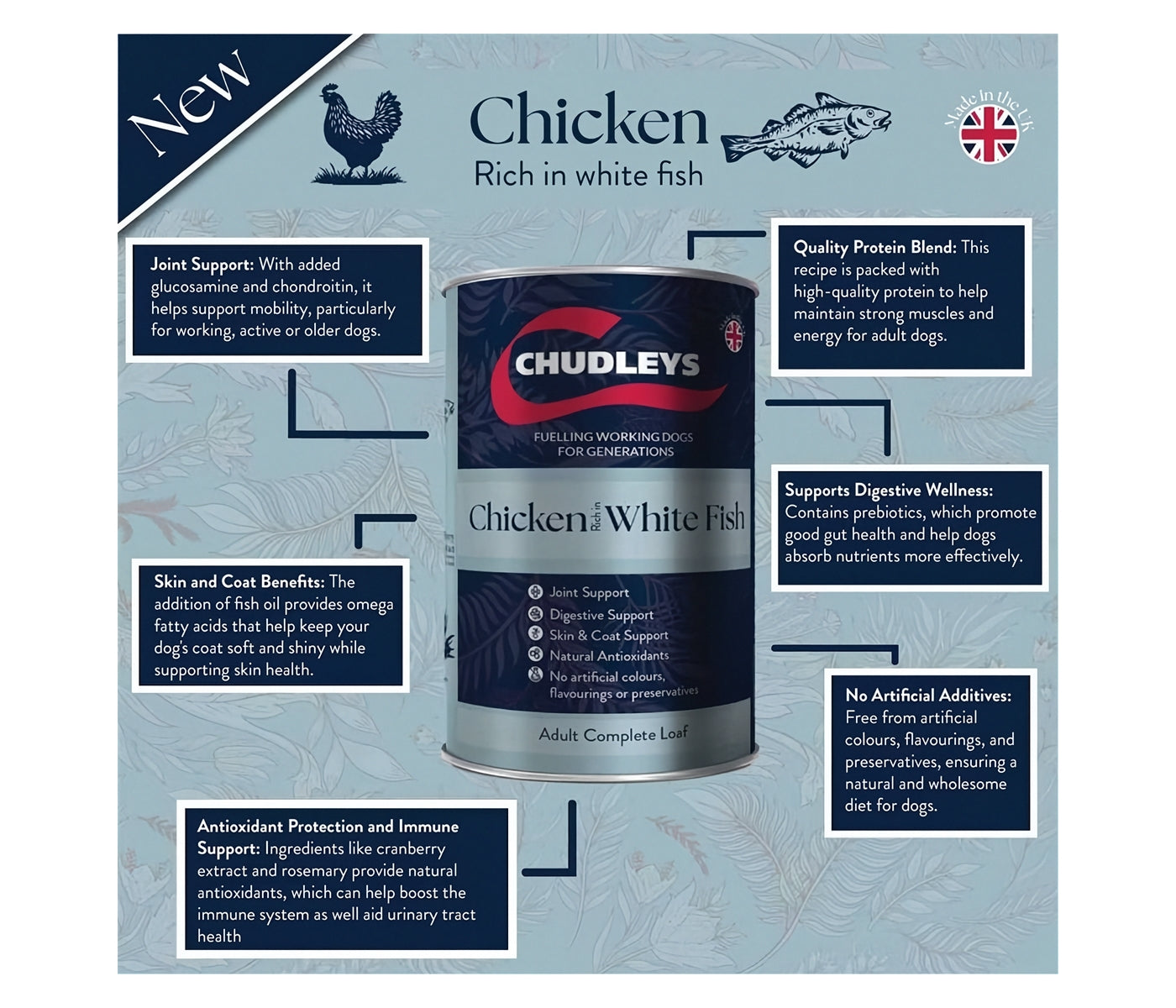 Chudleys - Working Dog Wet Food Variety Pack 12x395g - Buy Online SPR Centre UK