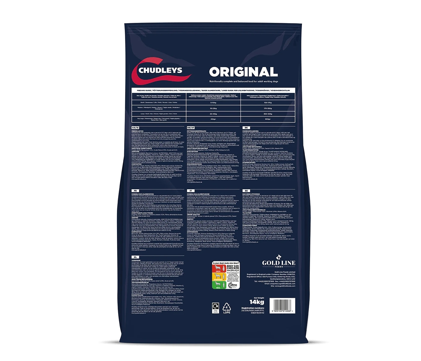 Chudleys - Original (Working Dog Food) - 14kg