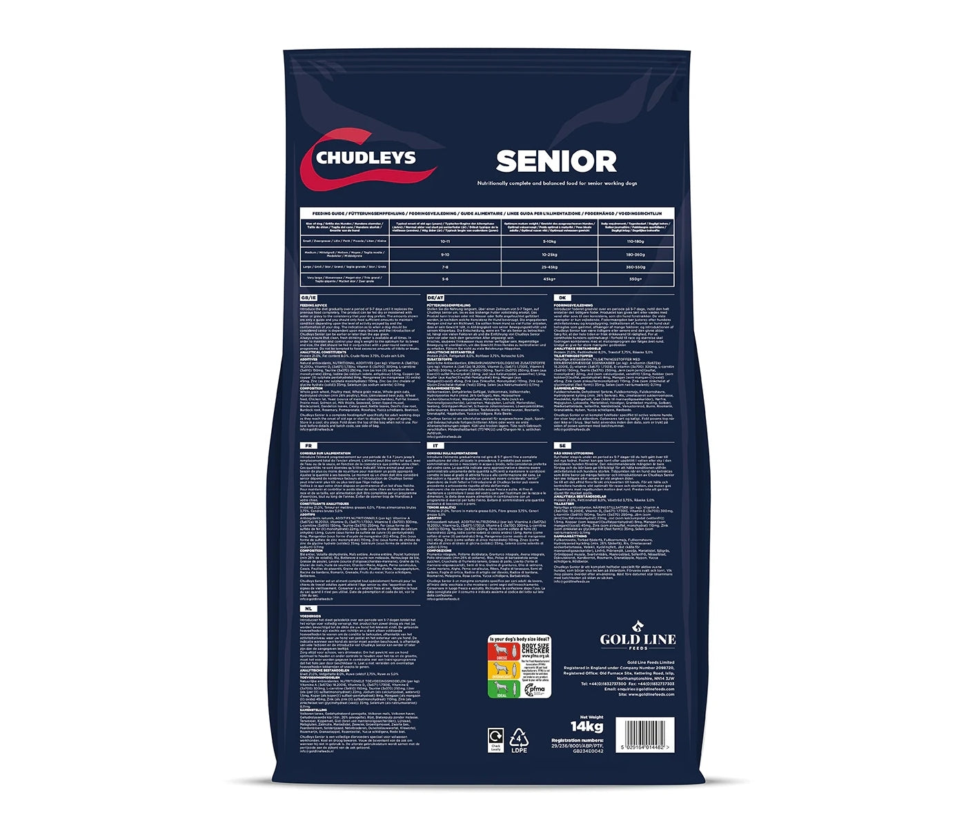 Chudleys - Senior (Working Dog Food) 14kg - Buy Online SPR Centre UK