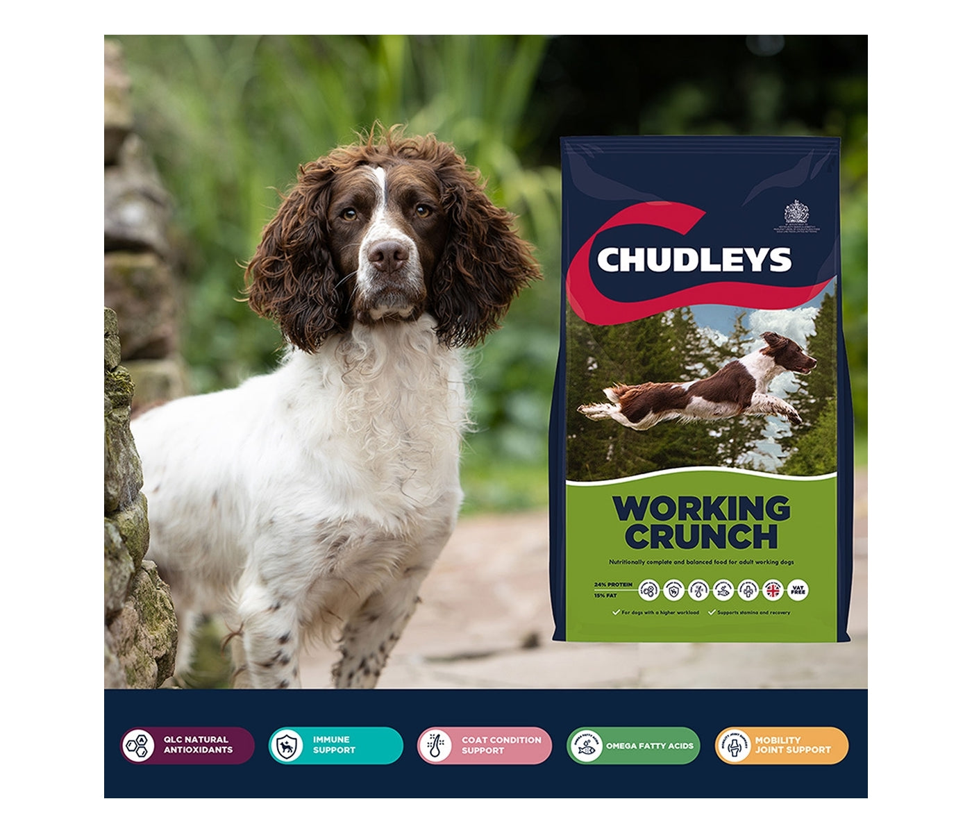Chudleys - Working Crunch (Working Dog Food) 14kg - Buy Online SPR Centre UK