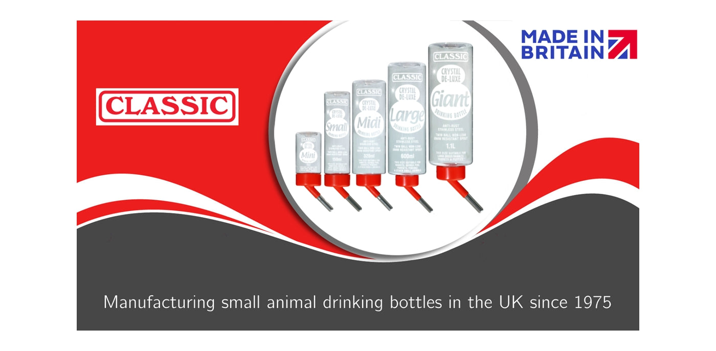 Classic - Crystal De-luxe Small Animal Drinking Bottle (Midi) - Buy Online SPR Centre UK