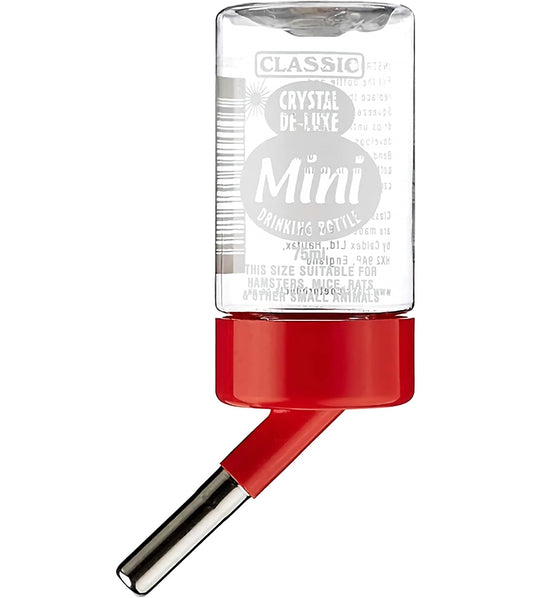 Classic - Crystal De-luxe Small Animal Drinking Bottle (Mini) - Buy Online SPR Centre UK