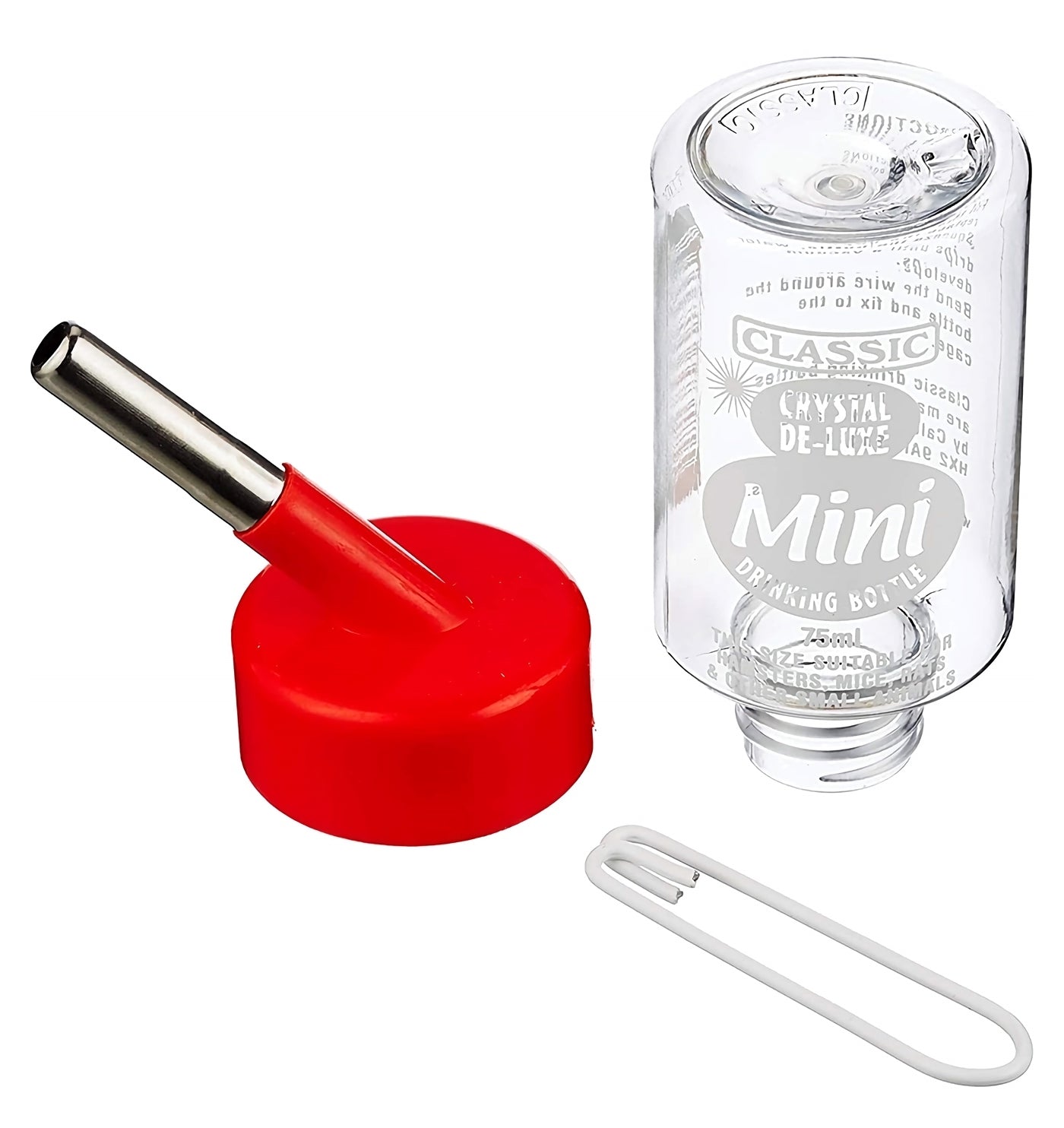 Classic - Crystal De-luxe Small Animal Drinking Bottle (Mini) - Buy Online SPR Centre UK