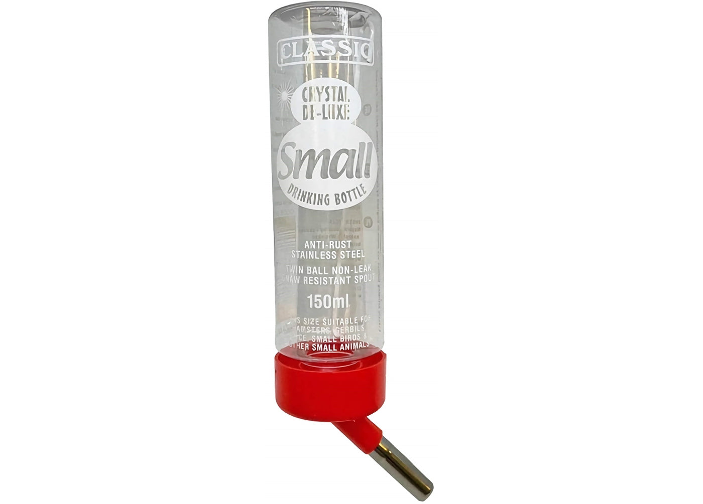 Classic - Crystal De-luxe Small Animal Drinking Bottle (Small) - Buy Online SPR Centre UK