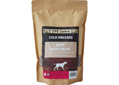 SPR - Cold Pressed Beef with Grain Dog Food 2kg - Buy Online SPR Centre UK