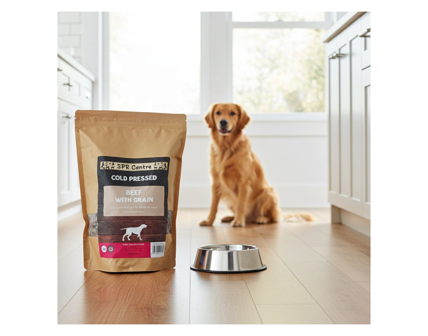 SPR - Cold Pressed Beef with Grain Dog Food 2kg - Buy Online SPR Centre UK