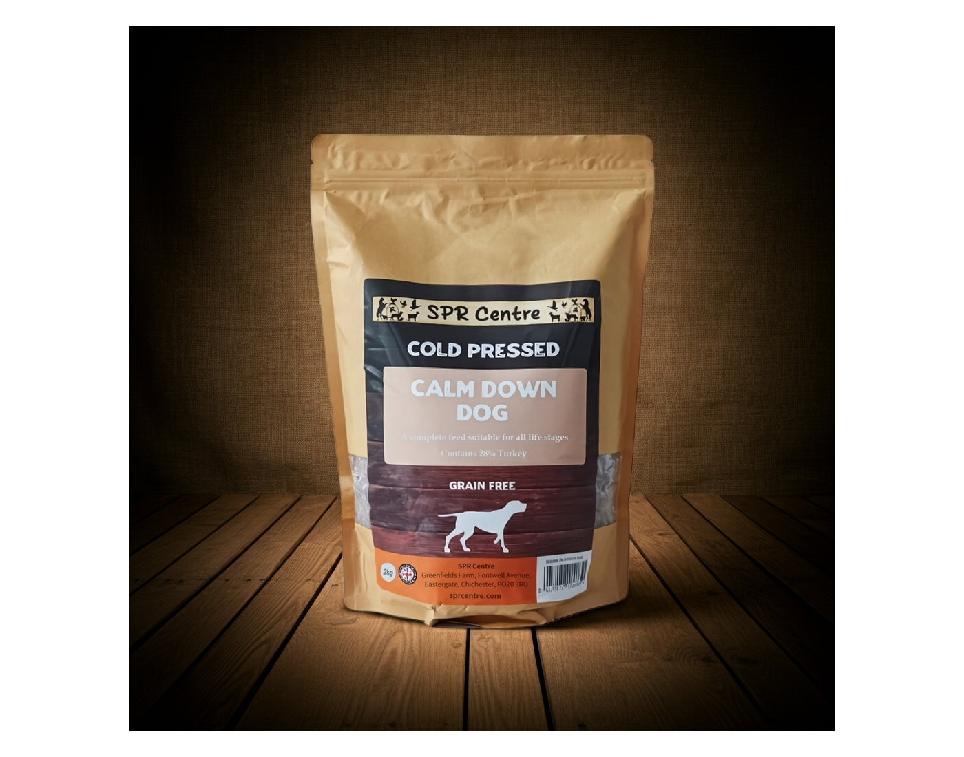 SPR - Cold Pressed Calm Down Dog 2kg - Grain Free Dog Food - Buy Online SPR Centre UK