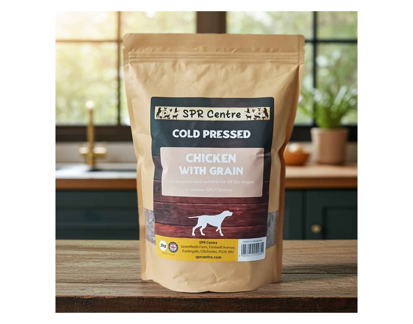 SPR - Cold Pressed Chicken with Grain Dog Food 2kg - Buy Online SPR Centre UK