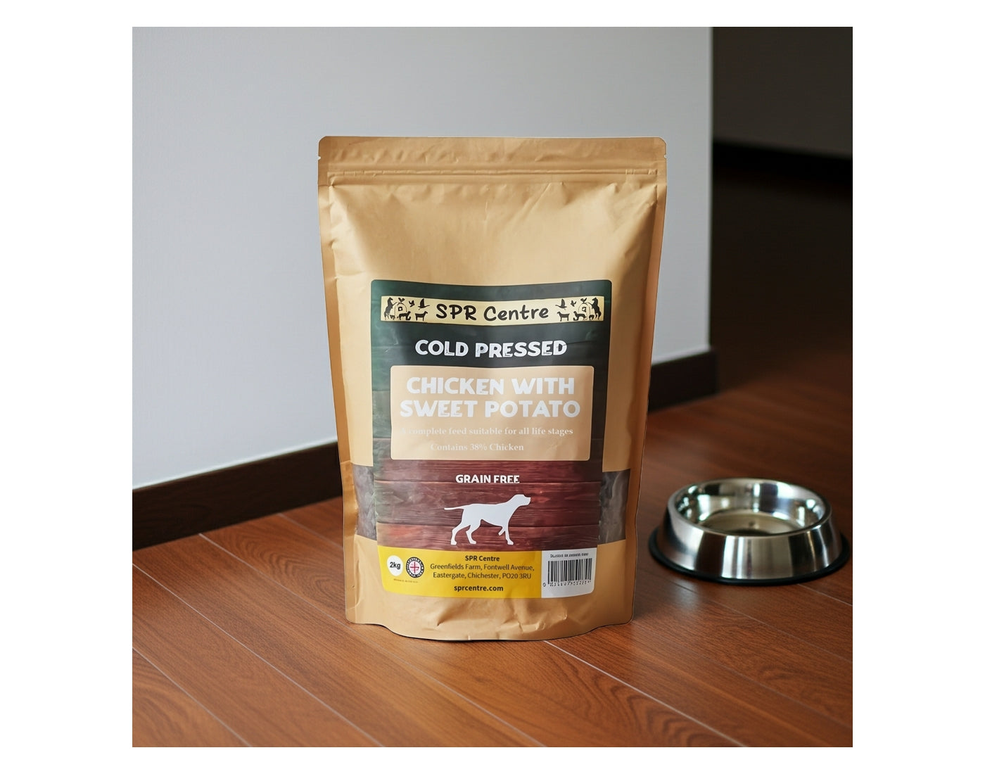 SPR - Cold Pressed Chicken & Sweet Potato Dog Food (Grain Free) 2kg - Buy Online SPR Centre UK
