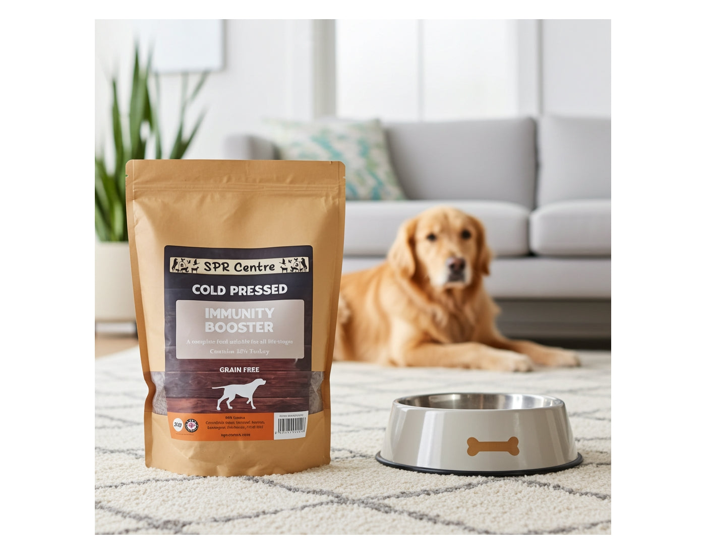 SPR - Cold Pressed 'Immunity Booster' Dog Food (Grain Free) 2kg - Buy Online SPR Centre UK